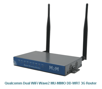 H820Q Qualcomm Dual WiFi Wave2 MU-MIMO DDWRT 3G Router