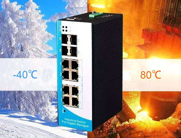 poe switch supports wide range temperature